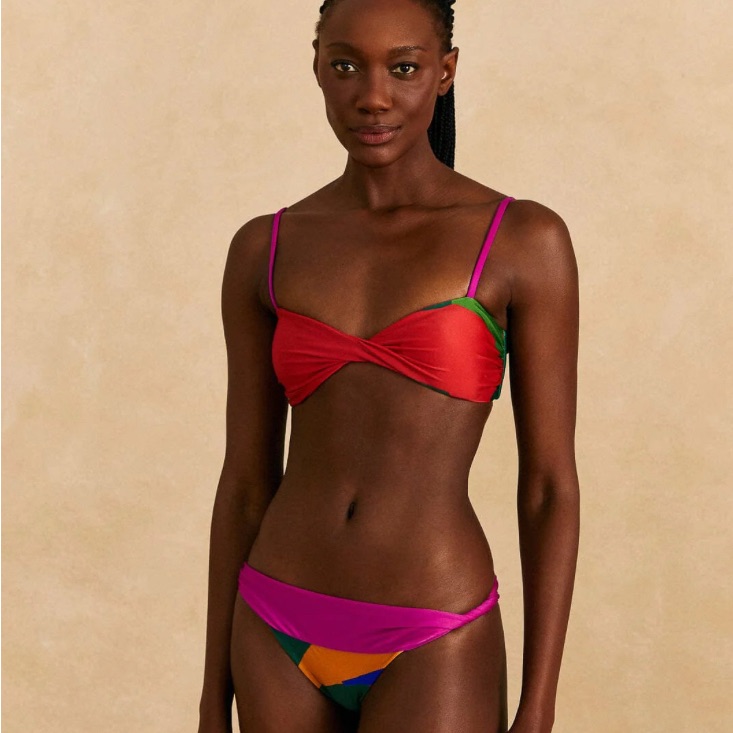 Brand New Farm Rio Colorful Leaves Bikini Bottom Brand New Farm Rio Colorful Leaves Bikini Bottom
